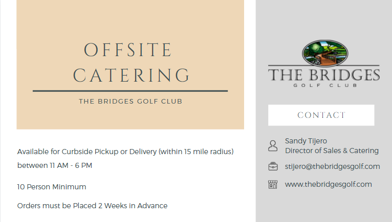offsite catering flyer